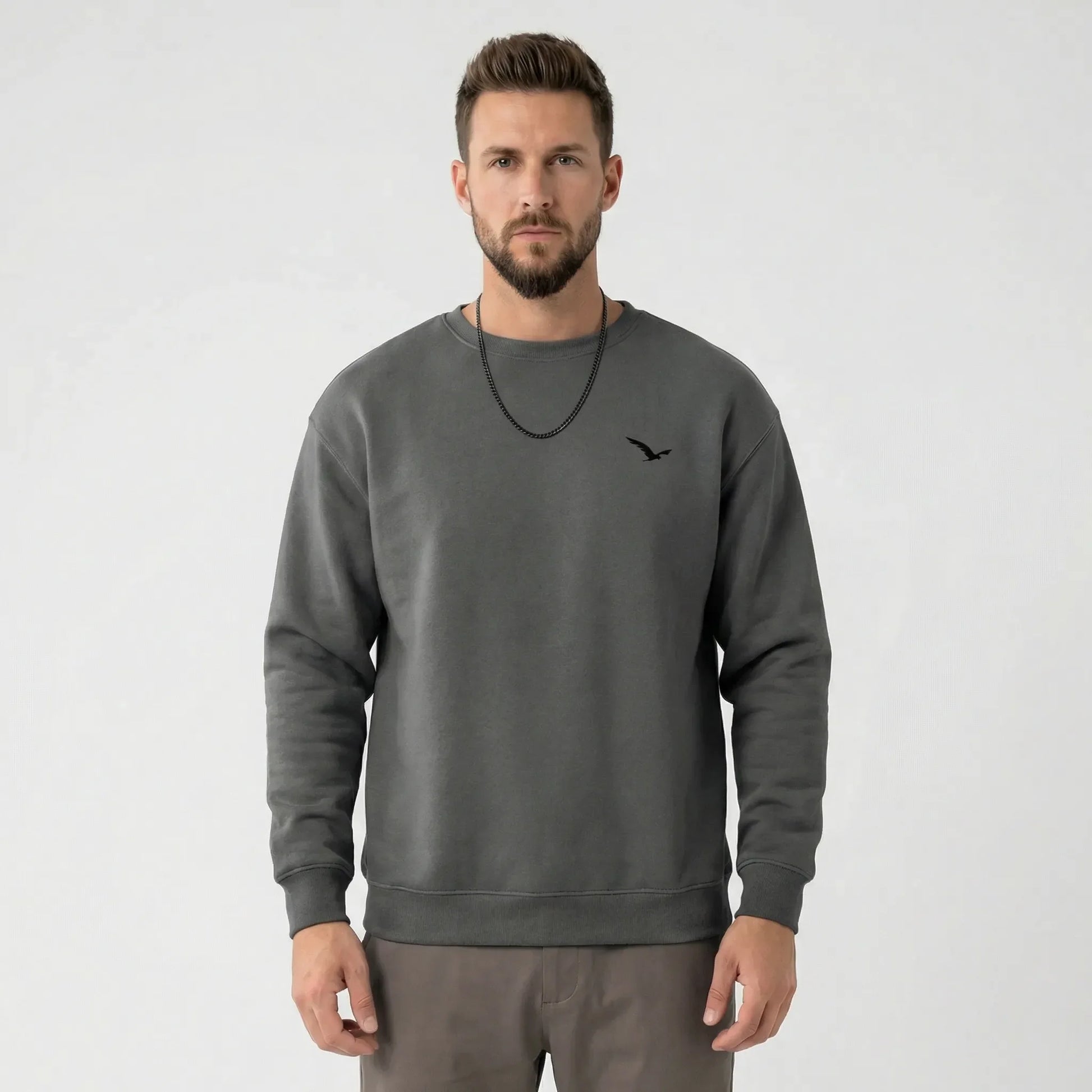 Modern Crew Neck Sweatshirt Mens - Tiago