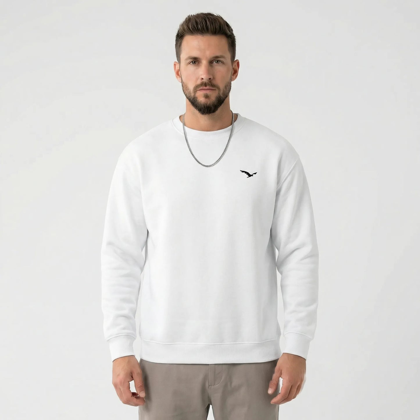 Modern Crew Neck Sweatshirt Mens - Tiago