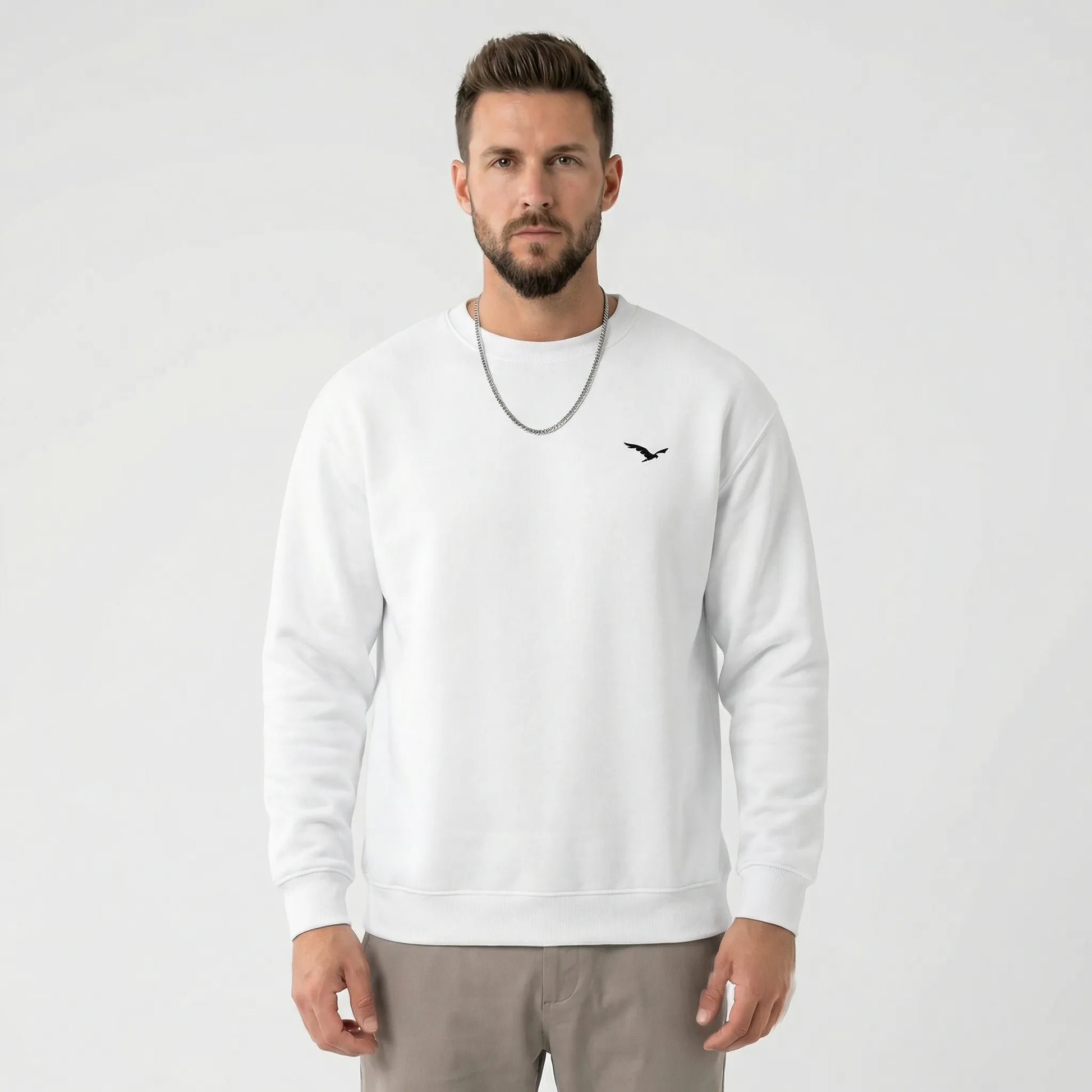 Modern Crew Neck Sweatshirt Mens - Tiago