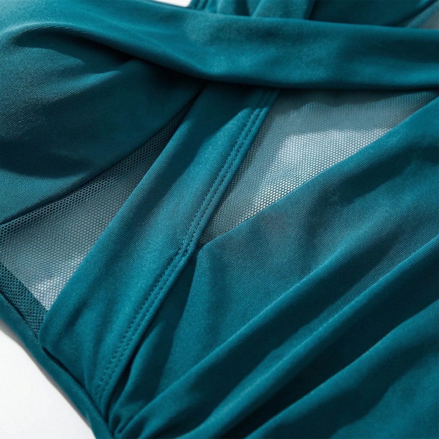 Modern Mesh Insert Swimsuit - Julienne