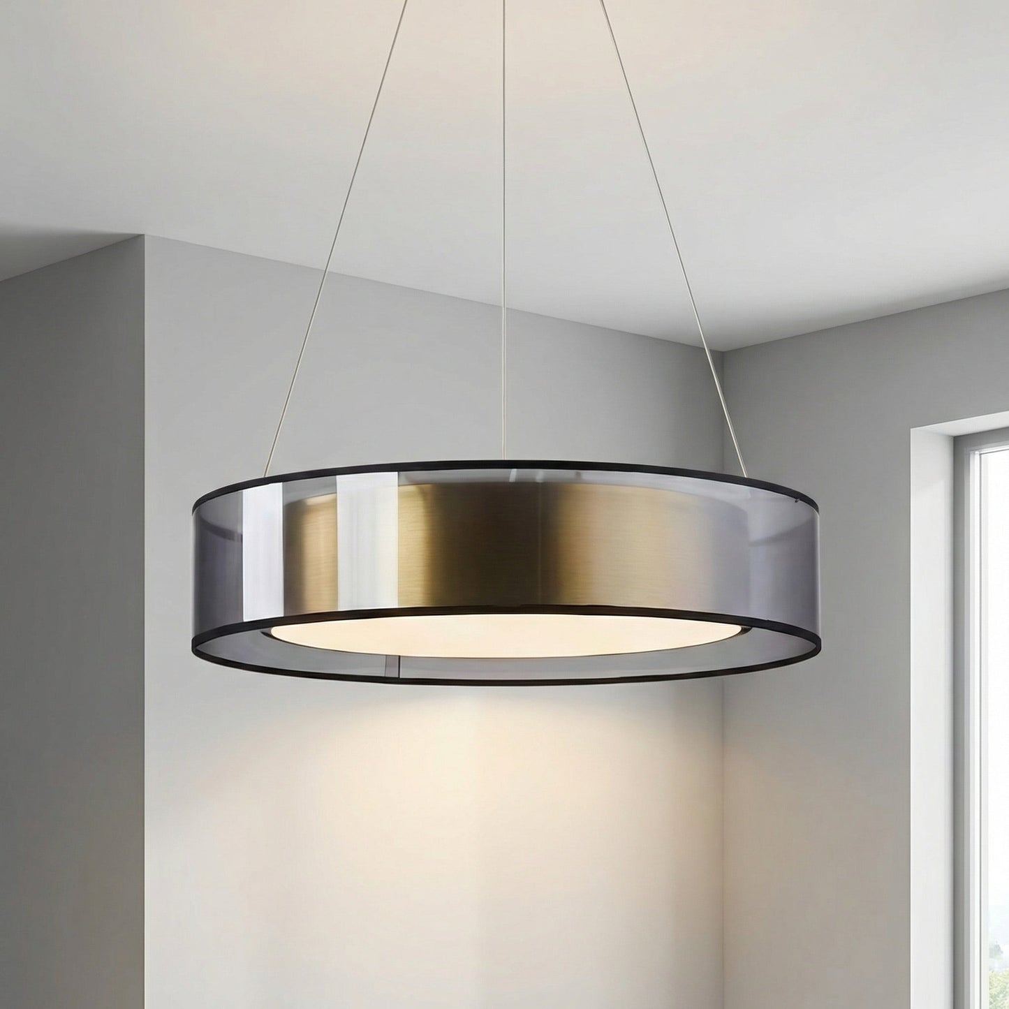 Modern Suspended Light Fixture -  Roselume