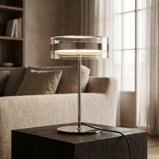 Modern Cylindrical Table Lamp -  Clarivon