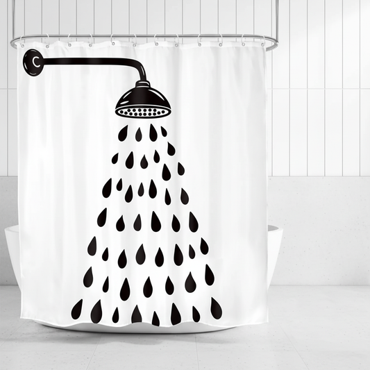 Moderne Baddekoration Polyestervorhang - Showerlyn