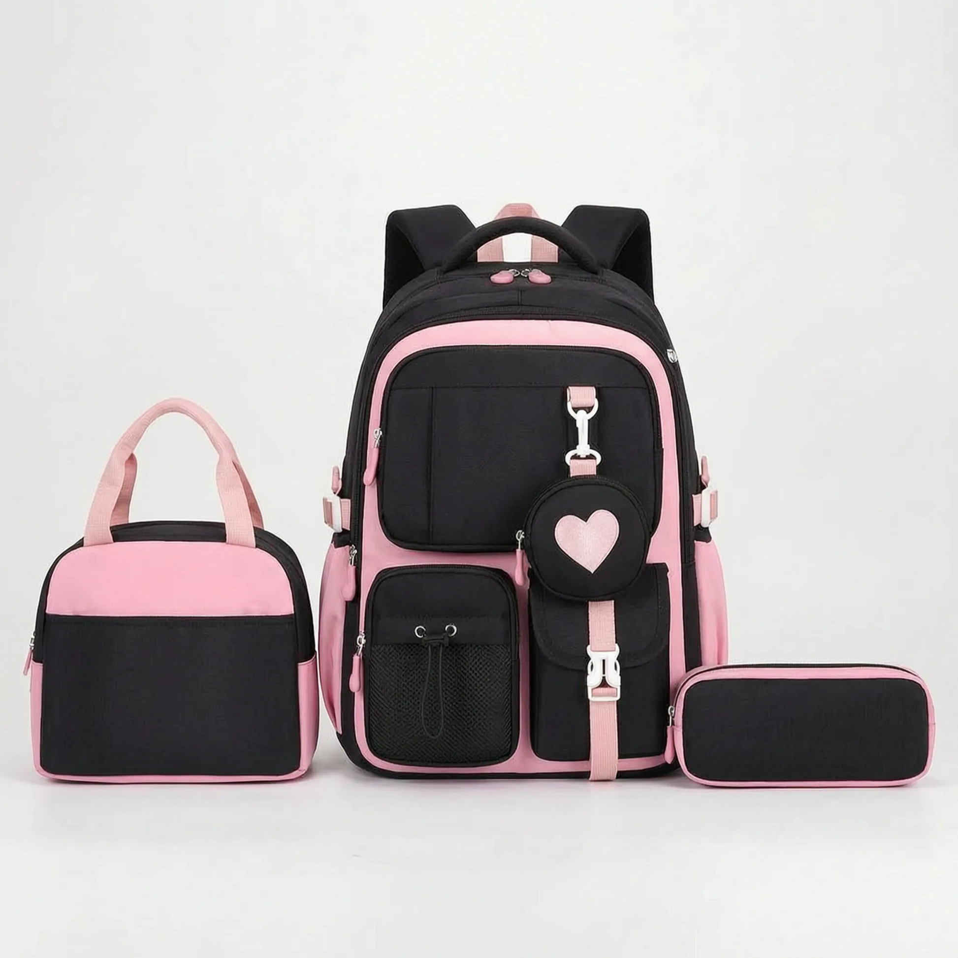 Multi-Compartment Geometric Patterned Rucksack - Kinetox