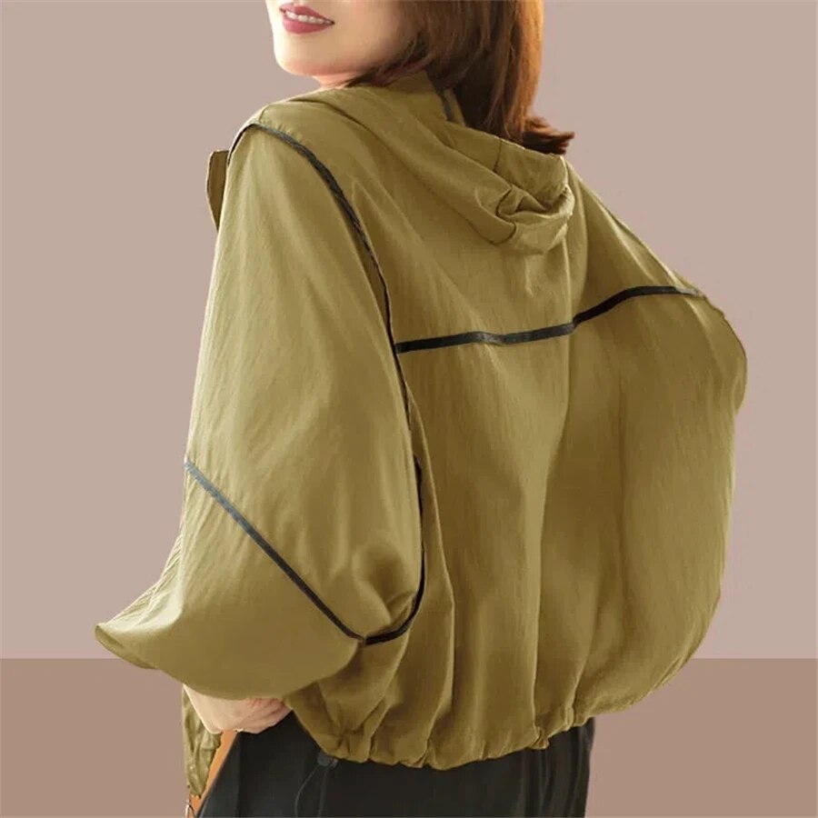 Autumn women's hoodie jacket with an oversized fit – Zoë