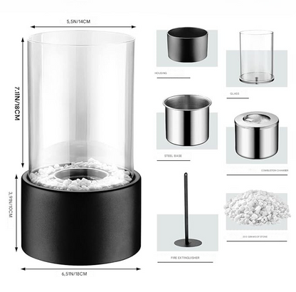 Classic Oil Lamp with Open Flame - Lumora