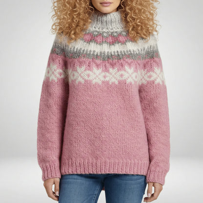 Nordic-Inspired Winter Knit Jumper - Paula