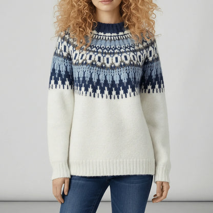 Nordic-Inspired Winter Knit Jumper - Paula