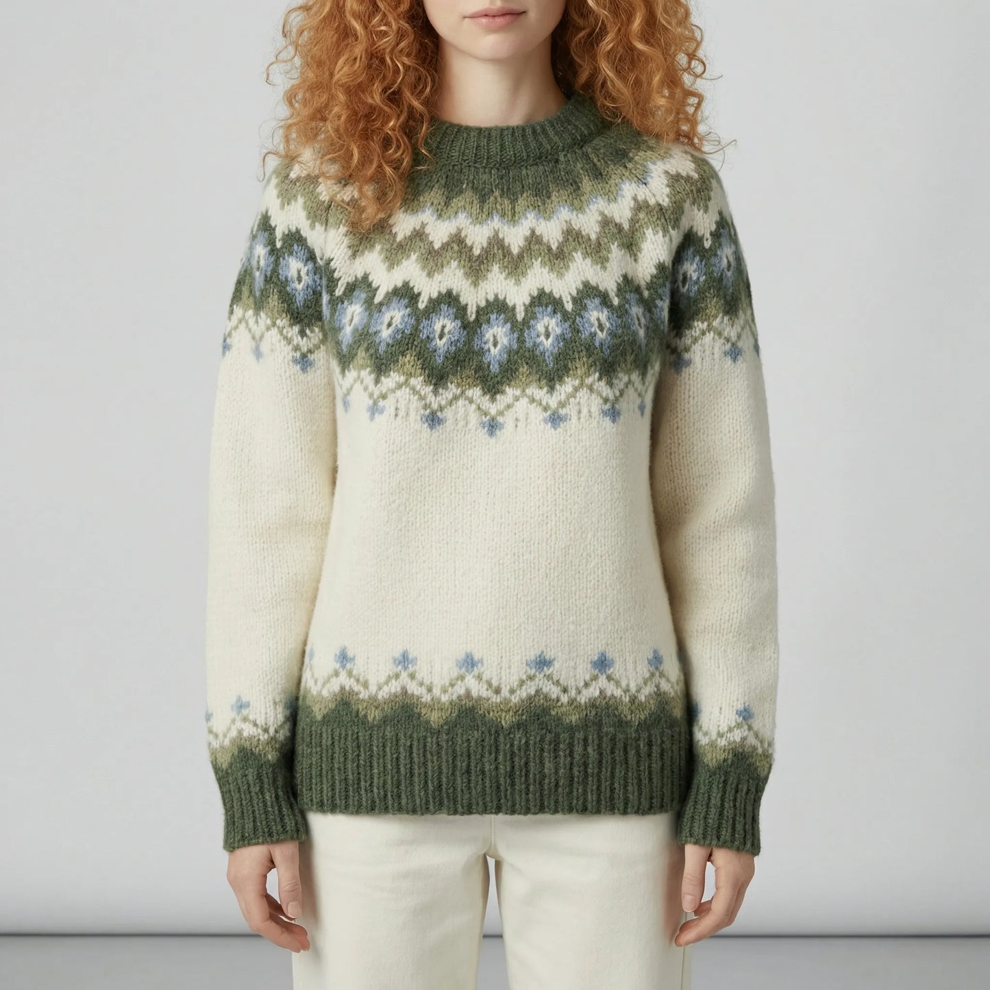 Nordic-Inspired Winter Knit Jumper - Paula