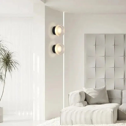 Nordic Circular Wall Lamp - Modern LED Sconce for Bedroom and Hallway 4