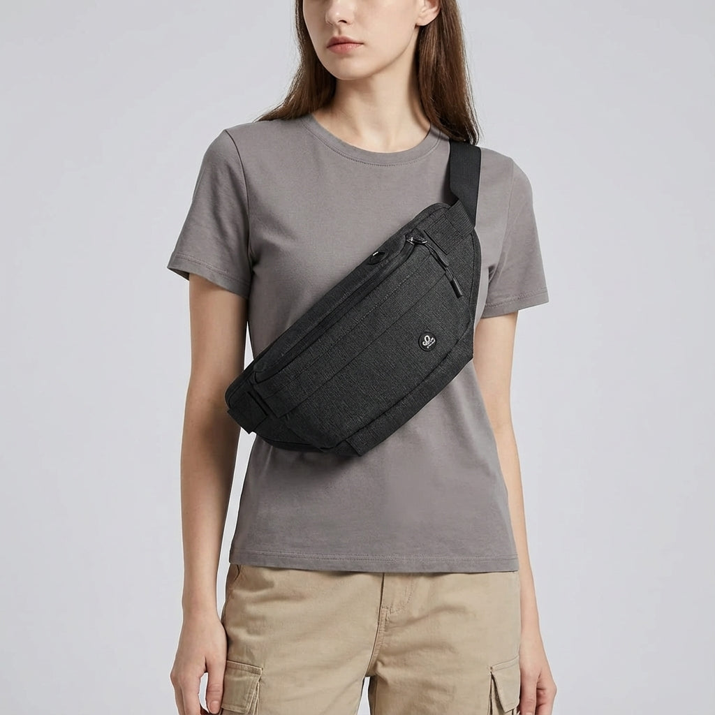 Nylon Multi Pocket Sling Tas - FlexSling