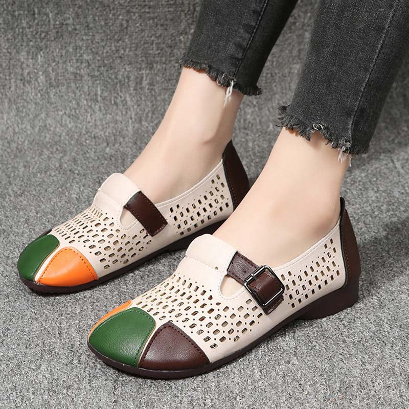 Ladies' autumn sandals with buckle – Zoë