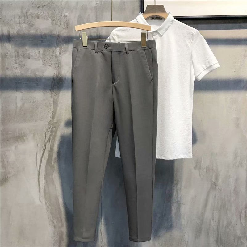 Slim Fit Formal Men's Trousers – Milan