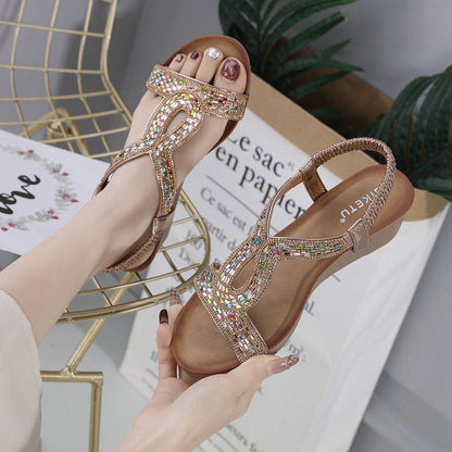 Luxury ladies' wedge sandals – Celeste