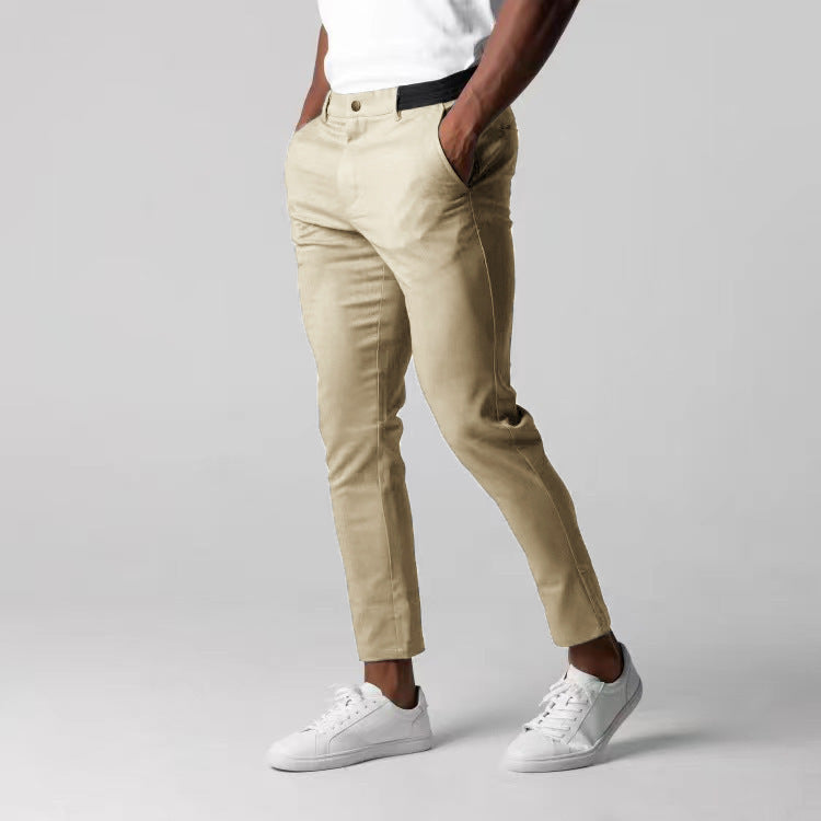 Classic men's stretch trousers with a comfortable fit - Matteo