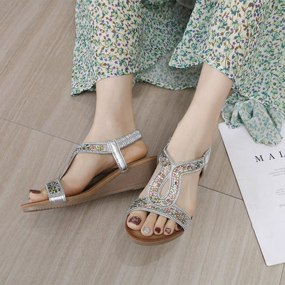 Luxury ladies' wedge sandals – Celeste