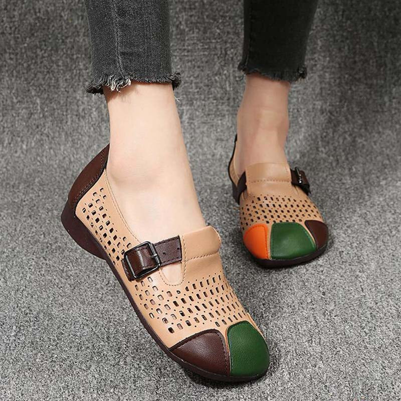 Ladies' autumn sandals with buckle – Zoë
