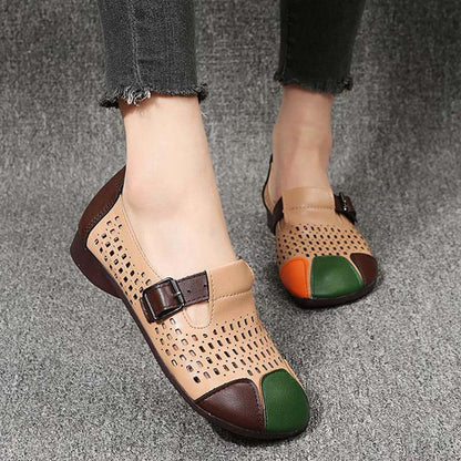 Ladies' autumn sandals with buckle – Zoë