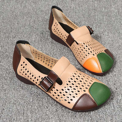Ladies' autumn sandals with buckle – Zoë