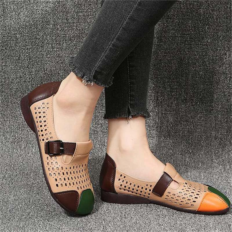Ladies' autumn sandals with buckle – Zoë