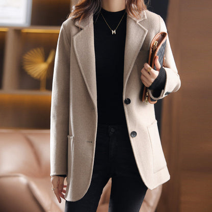 Ladies Tweed Autumn & Winter Coat - Aurelia