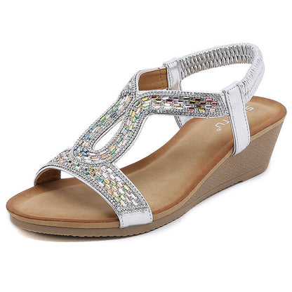 Luxury ladies' wedge sandals – Celeste