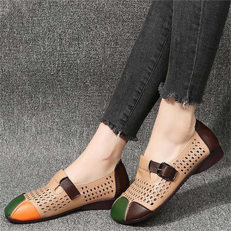Ladies' autumn sandals with buckle – Zoë