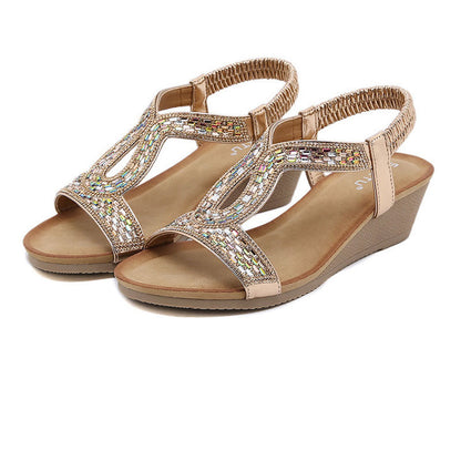 Luxury ladies' wedge sandals – Celeste
