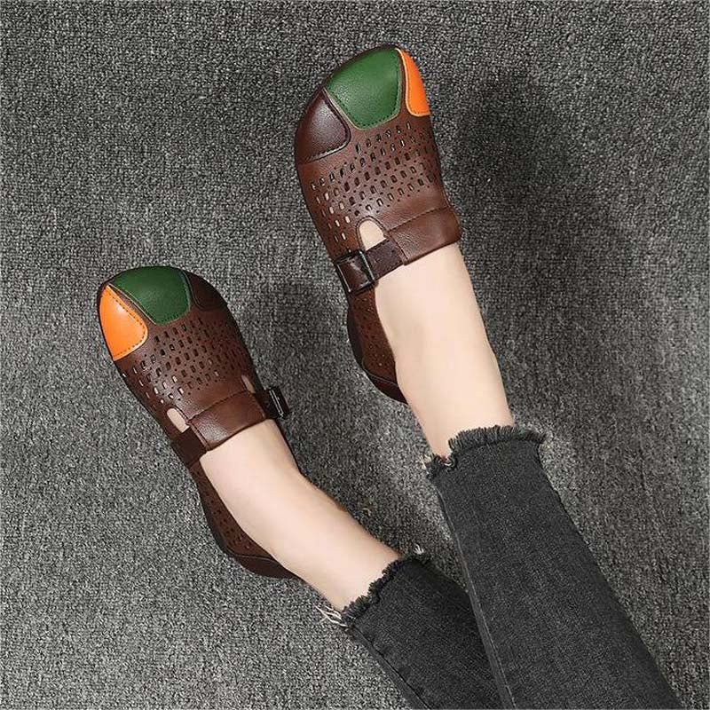 Ladies' autumn sandals with buckle – Zoë
