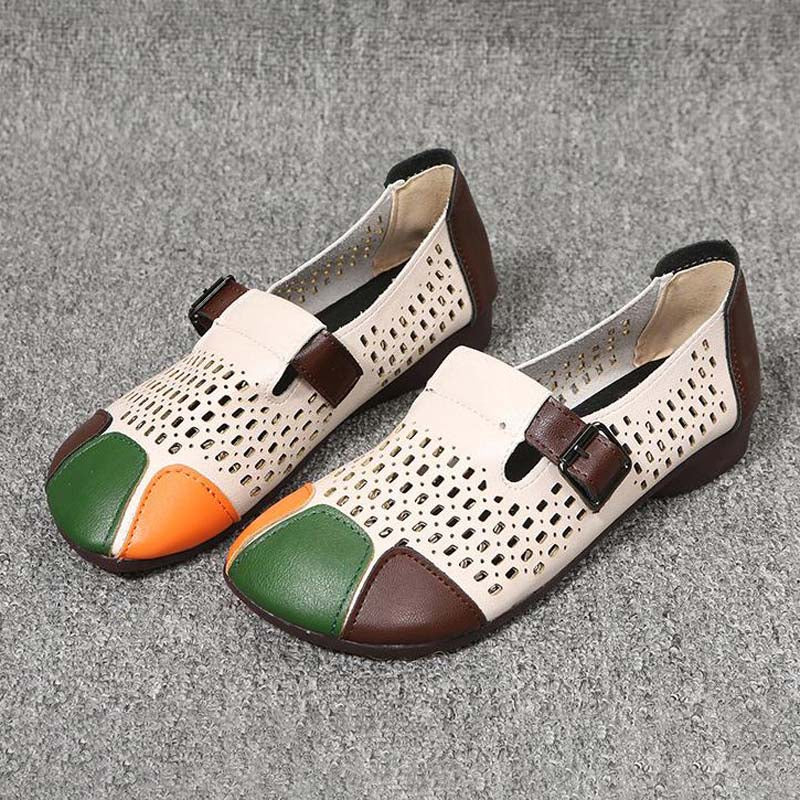 Ladies' autumn sandals with buckle – Zoë