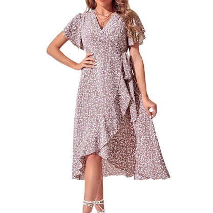 Light & Playful Summer Wrap Dress with Floral Pattern – Amira