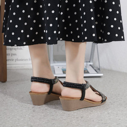 Luxury ladies' wedge sandals – Celeste