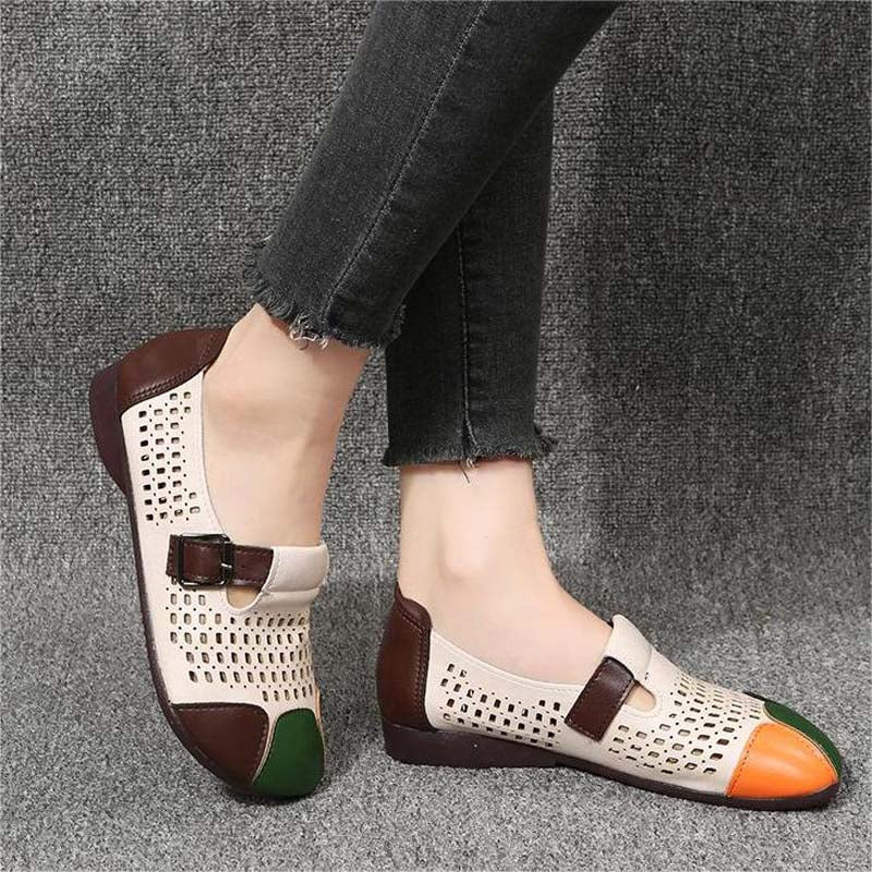 Ladies' autumn sandals with buckle – Zoë