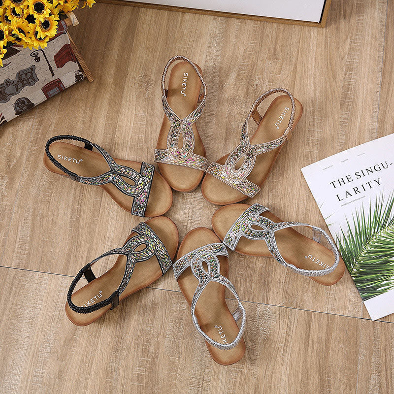 Luxury ladies' wedge sandals – Celeste