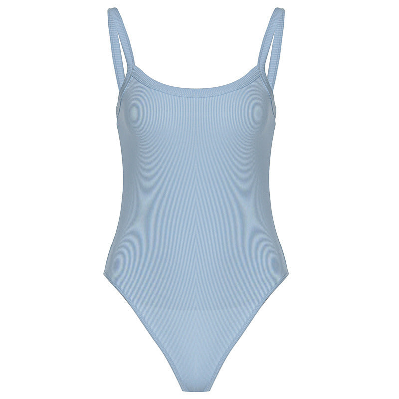 Ribbed women's bodysuit with a figure-hugging cut – Nea
