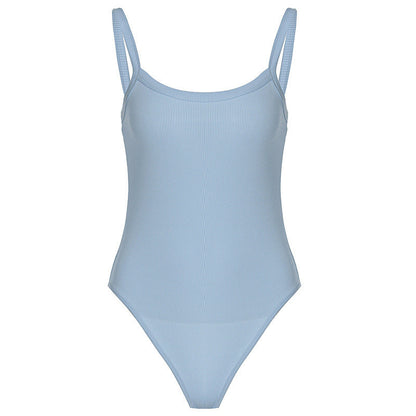 Ribbed women's bodysuit with a figure-hugging cut – Nea