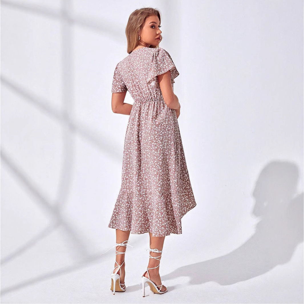 Light & Playful Summer Wrap Dress with Floral Pattern – Amira
