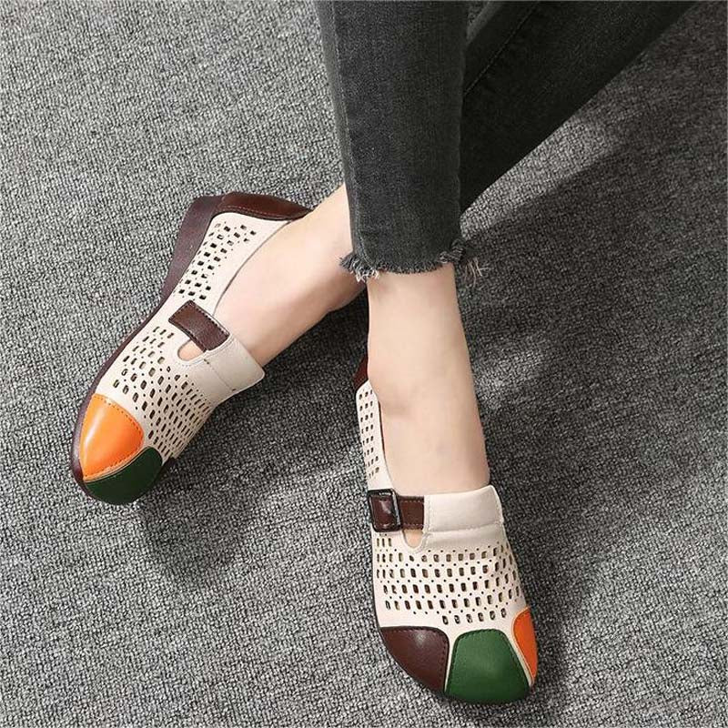Ladies' autumn sandals with buckle – Zoë