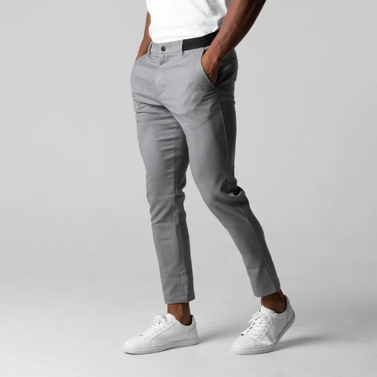 Classic men's stretch trousers with a comfortable fit - Matteo