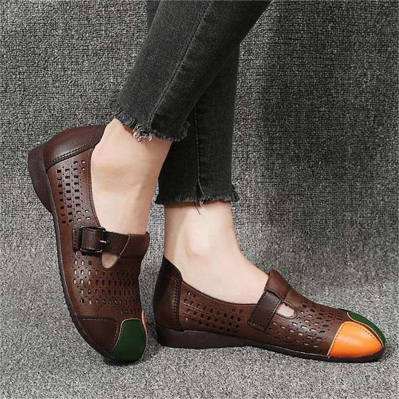 Ladies' autumn sandals with buckle – Zoë