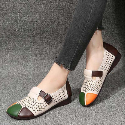 Ladies' autumn sandals with buckle – Zoë