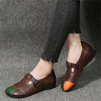 Ladies' autumn sandals with buckle – Zoë