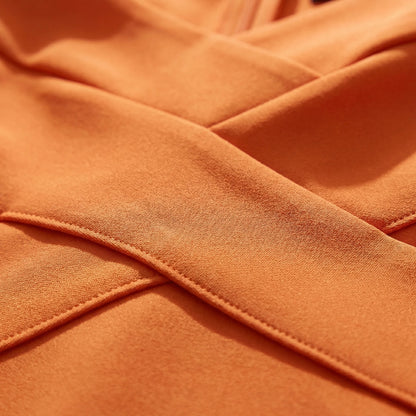 Off-Shoulder V-Neck Dress - Jill