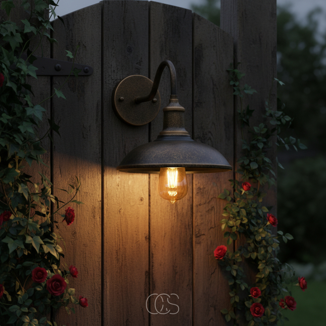 Vintage Outdoor Wall Lamp - Bronze Aluminum, IP65 Waterproof 1