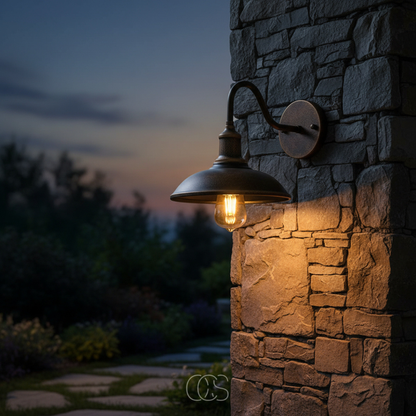 Vintage Outdoor Wall Lamp - Bronze Aluminum, IP65 Waterproof 2