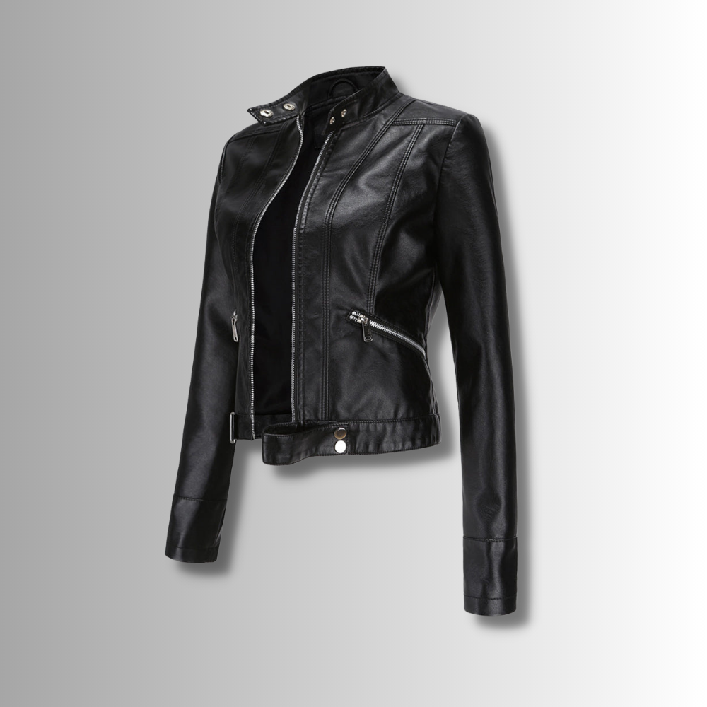 Classic Women's Leather Jacket with Timeless Style 1
