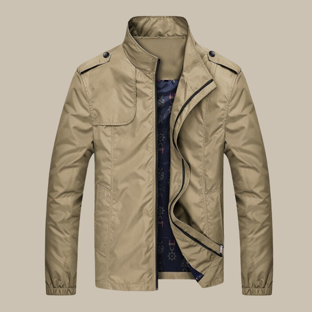 GENTI Oxford Mid-Coat | Modern Waterproof & Windproof Jacket for Men