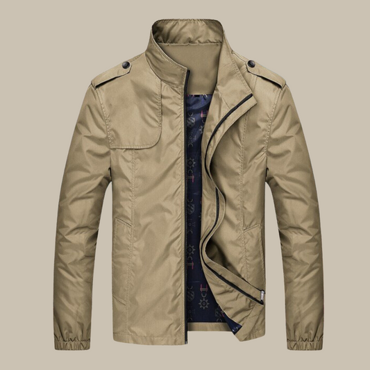 GENTI Oxford Mid-Coat | Modern Waterproof & Windproof Jacket for Men