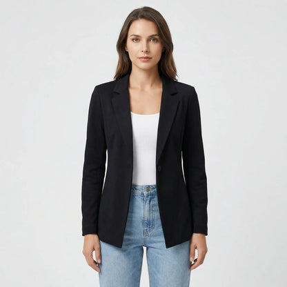 Open-Front Longline Women's Blazer - Barbara