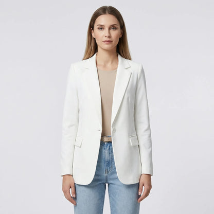 Open-Front Longline Women's Blazer - Barbara